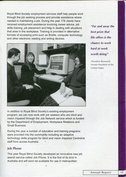 Overview of achievements throughout the year and image of three people around a computer