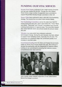 Overview of achievements throughout the year and photo of celebrities at Behind the Budget luncheon