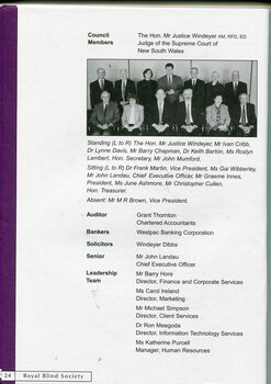 Group photo of RBS Council members and Profile of Council Members