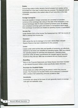 Notes to and forming part of the Financial Statements