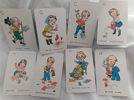 Cards G (Gardener's family) and H (Tailor's family)