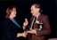 Wilma Bedford presenting award to Paul Karo