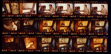 Narrator for Italian Talking Newspaper recording in the studio