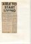 Newspaper cutting about blindness related activities or people