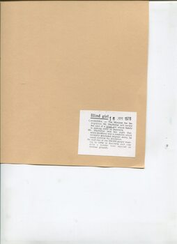 Newspaper cutting about blindness related activities or people