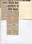 Newspaper cutting about blindness related activities or people