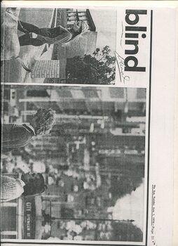 Newspaper cutting about blindness related activities or people