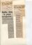Newspaper cutting about blindness related activities or people