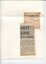Newspaper cutting about blindness related activities or people