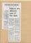 Newspaper cutting about blindness related activities or people