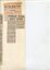 Newspaper cutting about blindness related activities or people