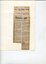 Newspaper cutting about blindness related activities or people