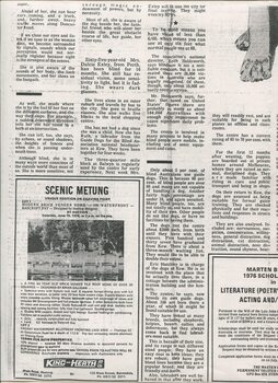 Newspaper cutting about blindness related activities or people