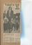 Newspaper cutting about blindness related activities or people