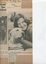 Newspaper cutting about blindness related activities or people