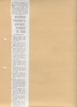 Newspaper cutting about blindness related activities or people
