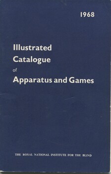Blue background with white writing on front cover
