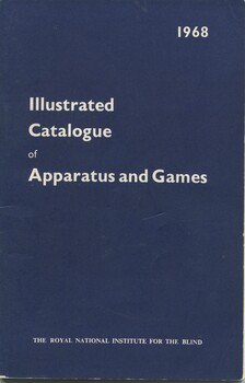 Blue background with white writing on front cover