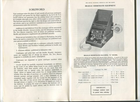 Descriptions and images of items for sale
