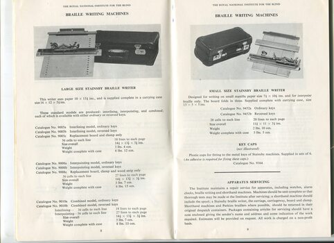 Descriptions and images of items for sale