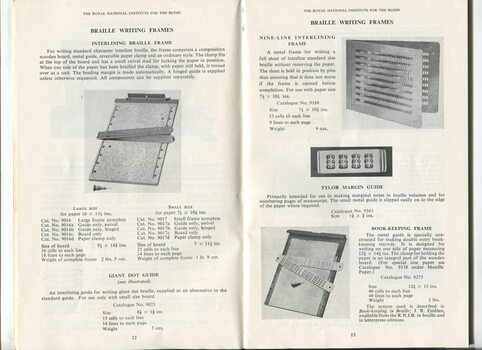 Descriptions and images of items for sale