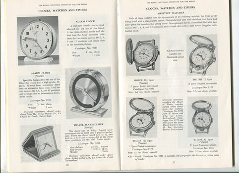 Descriptions and images of items for sale