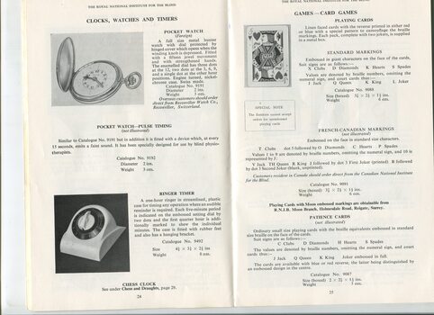 Descriptions and images of items for sale