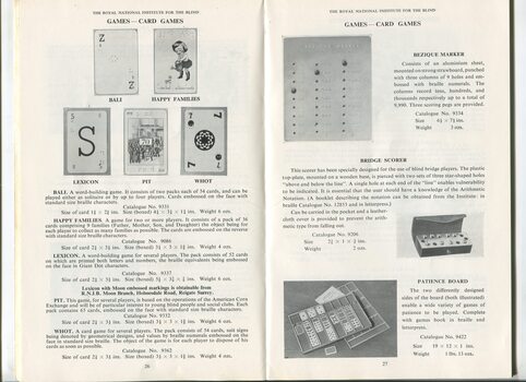 Descriptions and images of items for sale