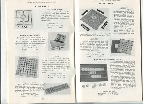 Descriptions and images of items for sale