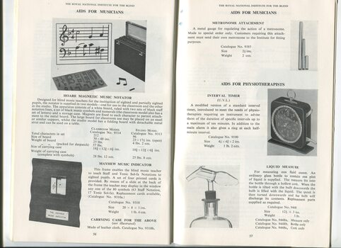 Descriptions and images of items for sale