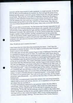 Transcript of interview with Margaret Fialides