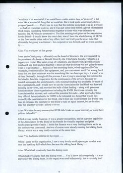 Transcript of interview with Margaret Fialides