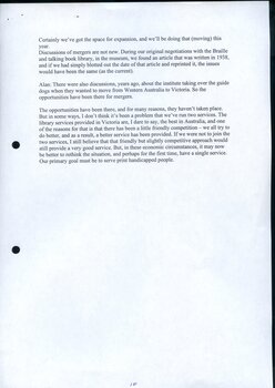 Transcript of interview with Margaret Fialides