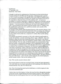 Transcript of interview with Ted Petersen