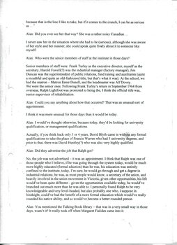 Transcript of interview with Ted Petersen