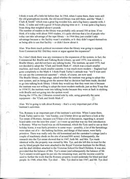 Transcript of interview with Ted Petersen
