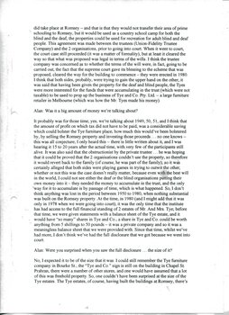 Transcript of interview with Ted Petersen