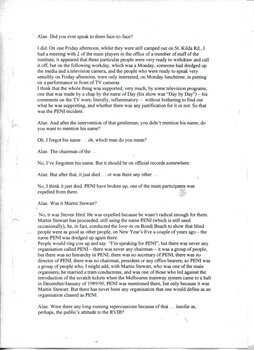 Transcript of interview with Ted Petersen