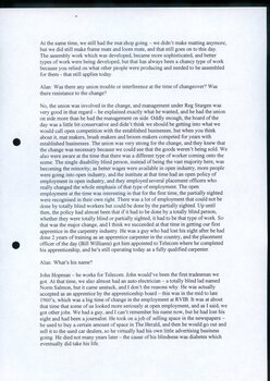 Transcription of audio interview with David Blyth