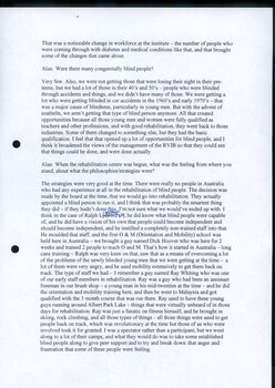 Transcription of audio interview with David Blyth