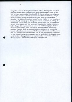 Transcription of audio interview with David Blyth