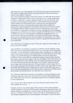 Transcription of audio interview with Margaret Bull