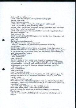 Transcript of Judith Buckrich interviewing David Blyth