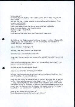 Transcript of Judith Buckrich interviewing David Blyth