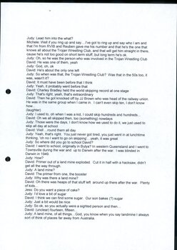 Transcript of Judith Buckrich interviewing David Blyth