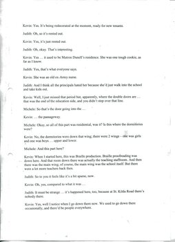 Transcription of audio interview with Kevin Poole