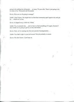 Transcription of audio interview with Kevin Poole