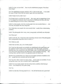 Transcript of interview with Ted Petersen