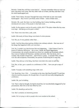 Transcript of interview with Ted Petersen