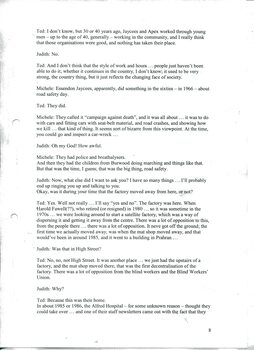 Transcript of interview with Ted Petersen